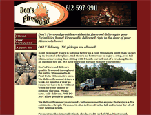 Tablet Screenshot of donsfirewood.com